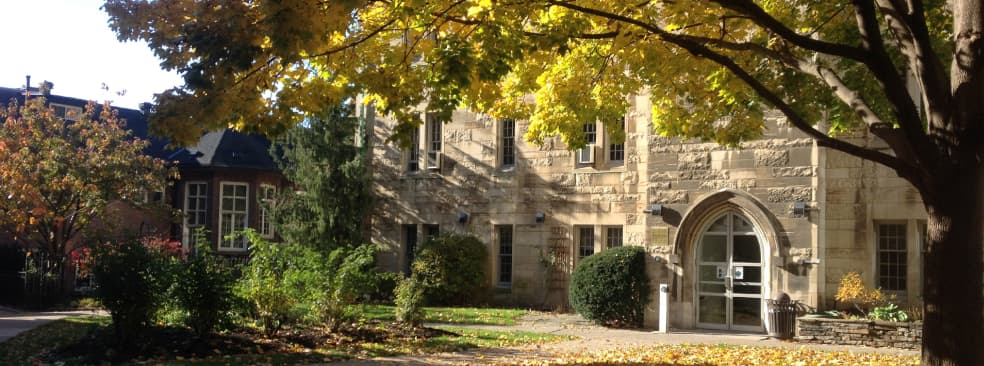 The exterior of Brennan Hall