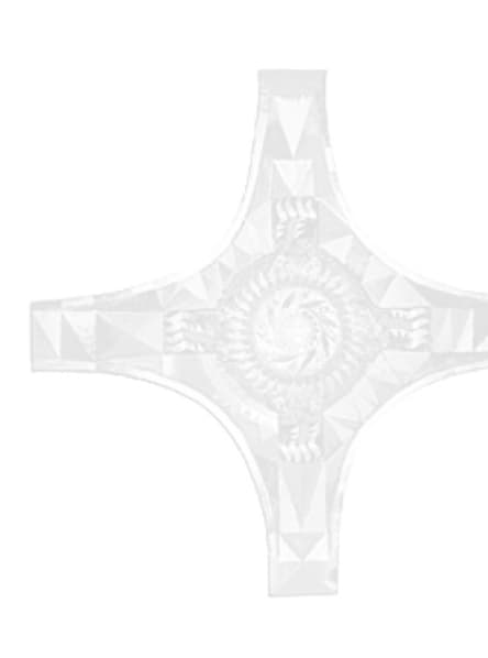 Decorative cross watermark